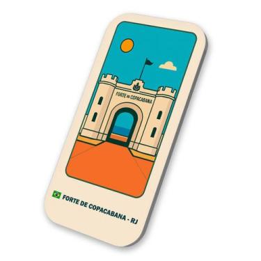 Imagem de Imã Turístico Forte de Copacabana Rio de Janeiro 3x6cm - M-Planner