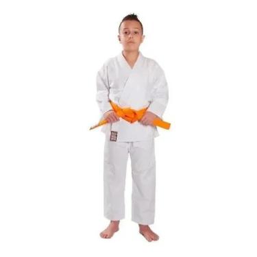 Imagem de Kimono Karate Reforçado Infantil - Haganah, Branco, M1