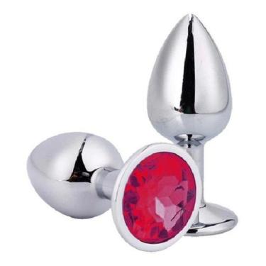 Imagem de Plug Anal Tamanho G Estimulador Aço Inox Joia Sex shop - Gtoys