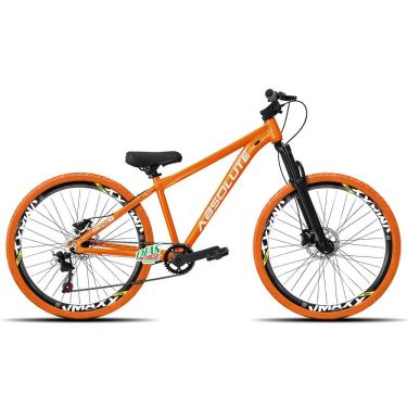 Imagem de Bicicleta do Grau Absolute Nero 5 Kit 1x7 Pneus Flame Freio a Disco Mecânico - Laranja