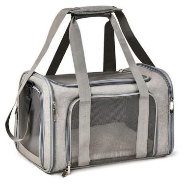 Imagem de Bolsa De Transporte Pet 40x25x26 Viagem Avião Carro Cão Gato - Pet For