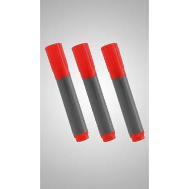 Imagem de Pincel Atômico Permanente Vermelho Kit 3 - Congratulations Store