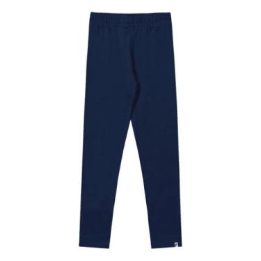 Imagem de Calça Legging Fakini Infantil Menina Flanelada Cores -, Azul, 12