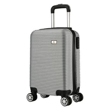Imagem de Mala De Viagem Bordo Pequena 10kg P+ Em Abs Padrão Anac - EAGLE, Prata