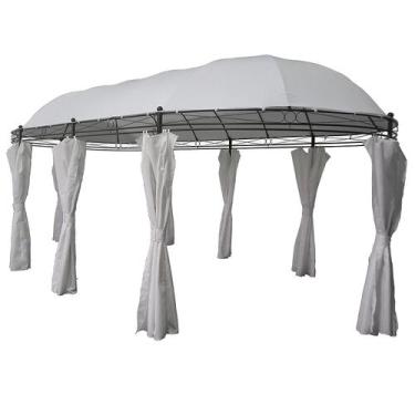Imagem de Gazebo Oval com Cortina - Just Home Collection