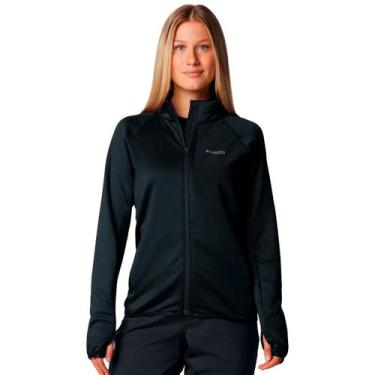 Imagem de Jaqueta Fleece Columbia Feminina Triple Canyon Grid Full Zip, Preto, G