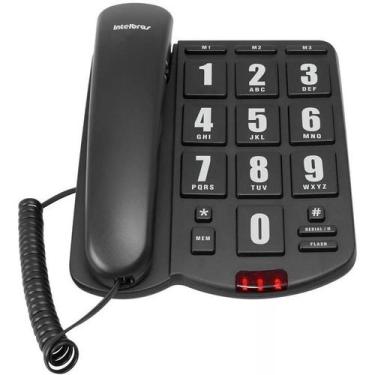 Imagem de Telefone com Fio Modelo Tok Fácil INTELBRAS, Preto