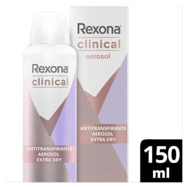 Imagem de Desodorante rexona aerosol clinical 150ml extra dry - efeito secante