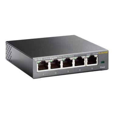 Imagem de Switch Easy Smart Gigabit 5 Portas TL-SG105E com Monitoração de Rede e VLAN Branco TP-Link