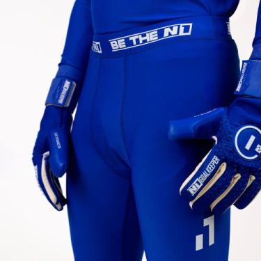 Imagem de Calça Térmica De Goleiro Adulto - N1 Goalkeeper, P, Azul