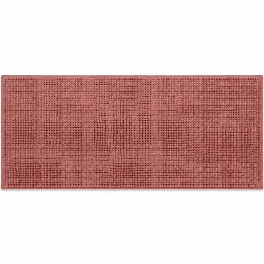 Imagem de Tapete Popcorn Antiderrapante 100% Poliéster 45x100cm 1 Peça Rosa Bene Casa