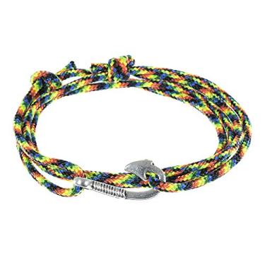 Imagem de West Coast Paracord — Pulseiras masculinas ajustáveis com âncora náutica e anzol – Disponível em uma variedade de acabamentos e cores – Feito de corda de nylon
