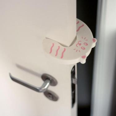 Imagem de Protetor Salva Dedos Para Portas - Gato Rosa 1 Un - Utimex