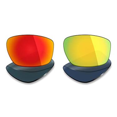 Imagem de Mryok 2 pares de lentes polarizadas de substituição para óculos de sol Oakley Valve 2014 – Opções