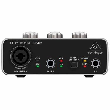 Imagem de Interface de Áudio 2 IN x 2 OUT com USB U-Phoria UM2 - Behringer