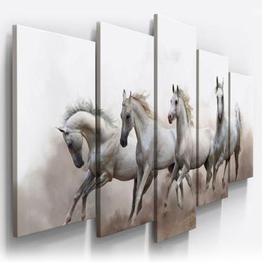 Imagem de Quadros Decorativos Cavalos Fazenda Sala 2