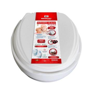 Imagem de Assento Vaso Almofadado Elevado 13,5 Idosos Deficientes