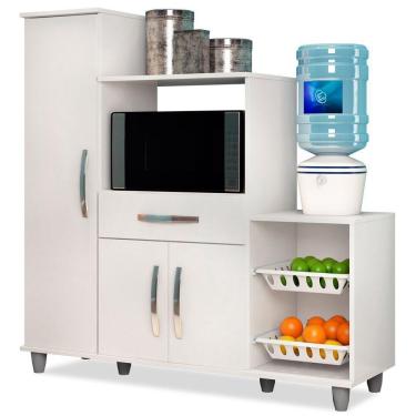 Imagem de Armário Multiuso Ibiza Fruteira 3 Portas Lumil Móveis Branco