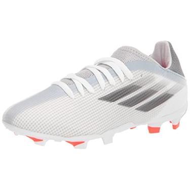 Imagem de adidas X Speedflow.3 Firm Ground Soccer Shoe, White/Black/Solar Red, 5 US Unisex Little Kid