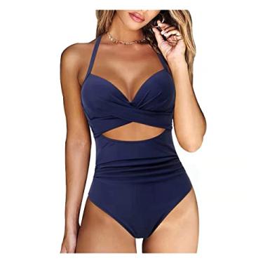 Imagem de Mulheres Um Maiô De Uma Peça Para Maiô De Tankini De Tamanho Grande