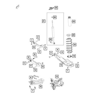 Imagem de MOPAR 5090044AF – Braço de reboque de elo