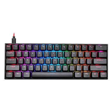 Imagem de EPOMAKER Anne Pro2 Black Case 60% Bluetooth Mechanical Keyboard with RGB Backlit PBT Keycaps NKRO Programmable (Kailh Red Switch)