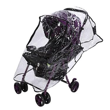 Imagem de Capa de chuva para carrinho de bebe, 1 unidade de PVC impermeavel universal para carrinho de bebe capa de chuva e protecao contra vento, acessorio para carrinho de bebe