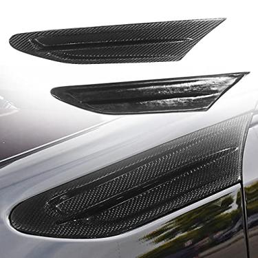 Imagem de Fender De Sarja Real Lado 2 Peças Tampas De Ventilação Para Subaru Brz Scion Fr-S Toyota 2015 2015 2017 Fibra De Carbono Seca Preto