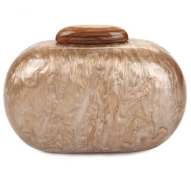 Imagem de Bolsa clutch feminina bolsa de festa de casamento bolsa de noite feminina corrente bolsa de ombro acessórios, Marrom, M