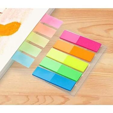 Imagem de Bloco de notas flags com 5 cores neon - 100 notas