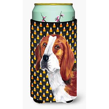 Imagem de Beagle Candy Corn Halloween Portrait Tall Boy Beverage Insulator Beverage Insulator Hugger