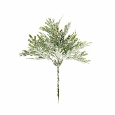 Imagem de Galho Folhas Nevada Verde Claro 22x15x5 1695735