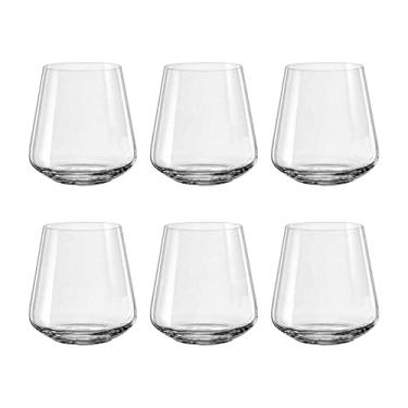 Imagem de 06 Taças em Cristal para Vinho Sandra Stemless 400mL - Bohemia