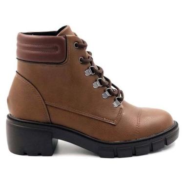 Imagem de Bota Coturno Feminino Napa Camel Beira Rio 9077.102