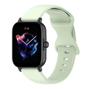 Imagem de Hoopyeecase Esporte assistir banda Compatível com Samsung Galaxy Watch 3 41mm Band, Amazfit GTS 2/GTS 2e, 20mm Suave Silicone Pulseira Substituição pulseira de relógio para mulheres homens