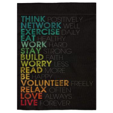 Imagem de pingpi citações inspiradoras Bandeira de jardim vertical dupla face primavera verão quintal externo decorativo 32 x 45 cm