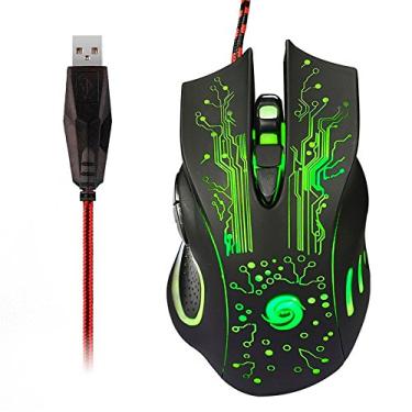 Imagem de Mouse gamer Óptico X9 2400 Dpi Usb Com 6 Botões - Preto