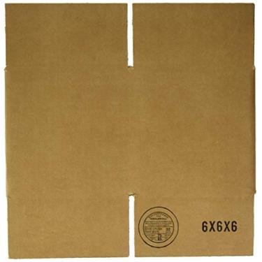 Imagem de Corrugated Caixa de transporte ondulada 15x15x15 cm, Marrom, Papelão Ondulado, 25 unidades