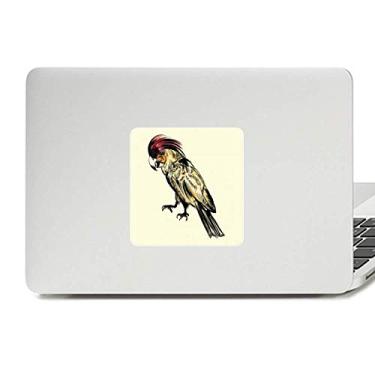 Imagem de Adesivo de vinil pássaro papagaio pena amarela decoração para laptop PC