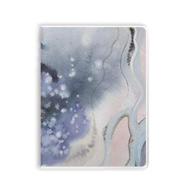 Imagem de Caderno de tinta sombreada abstrata para aquarela capa de goma Diário capa macia