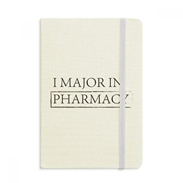 Imagem de Caderno com citação I Major In Pharmacy, capa dura oficial, diário clássico