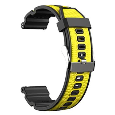 Imagem de Pulseira 22mm X-Sports compatível com Galaxy Watch 3 45mm - Galaxy Watch 46mm - Gear S3 Frontier - Amazfit GTR 47mm - Amazfit GTR 2 - Marca LTIMPORTS (Preto/Amarelo)