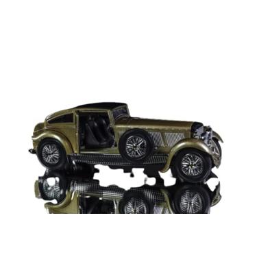 Imagem de BrinquedoTech Carro Clássico Vintage Pull Back E Diecast - Escala 1:28 - Cor Dourado