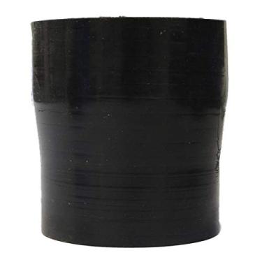 Imagem de Mangote Preto em Silicone Redutor Reto 2,5" (63mm) para 2,25" (57mm) * 76mm - Epman