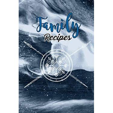 Imagem de Family Recipes: Nordic / Viking Themed Empty Recipe Notebook