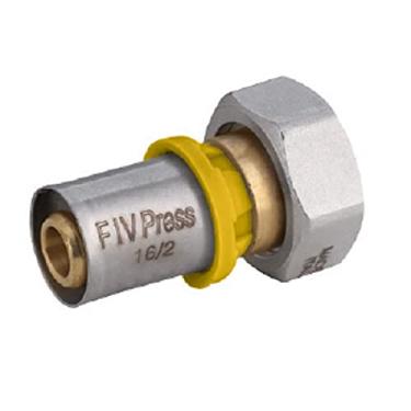 Imagem de Conector Prensar Fêmea Móvel Para Gás 16Mm X 3/4 - Emmeti