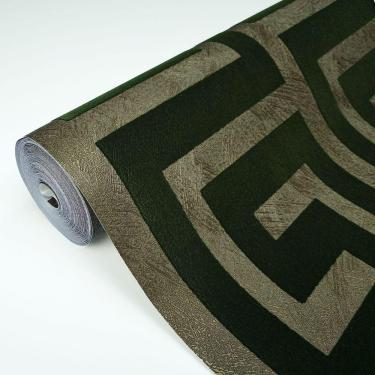 Imagem de Papel de Parede Aveludado Geométrico DK-0110 - 0,53X10m ( ± 3%)