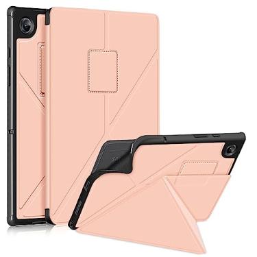 Imagem de Para Samsung Galaxy Tab A8 2021 SM-X200 Tablet Case, Slim Stand PC Hard Back Shell Protective Smart Cover Case, Multi-Viewing Angles Folio Case Cover Auto Sleep/Wake (Color : Rose Gold)