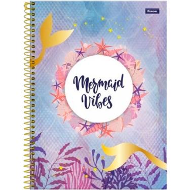 Imagem de Caderno Universitário 10 Matérias Foroni Sereias Roxo