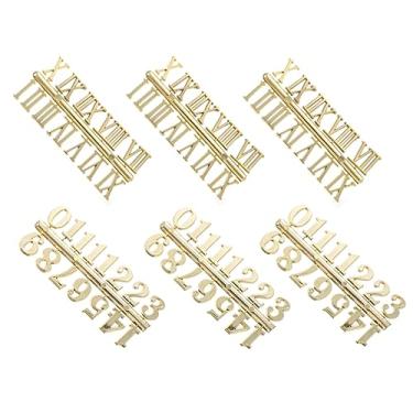 Imagem de Uonlytech 6 Pçs Acessórios De Relógio Números De Relógio Árabe Peças De Relógio Kit De Numerais De Relógio Numeral Romano Relógio De Parede Relógios De Parede Digitais Acessórios De